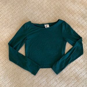 H&M long sleeve crop top